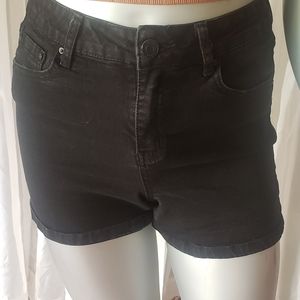 Black Denim Shorts 3" Inseam Size 9